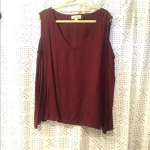 Cloth & Stone cold shoulder shirt